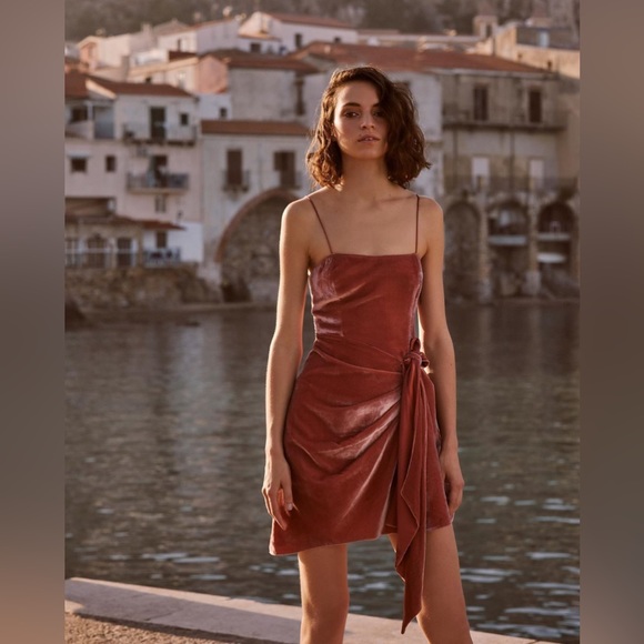 CINQ A SEPT | Kiki Velvet Mini Dress - Picture 3 of 11